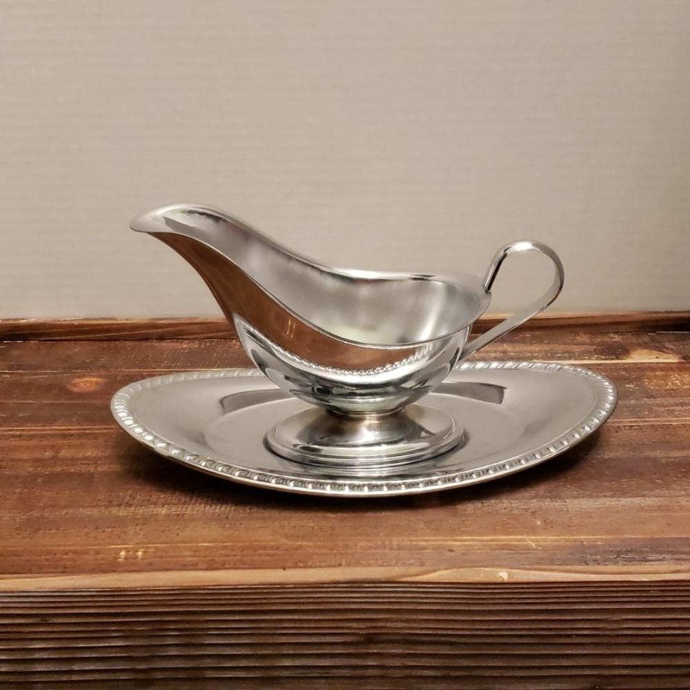 🪐Silver Serving Bowl & Plate / Plate & Saucer
